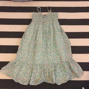 Floral green dress